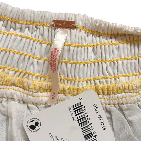 Free People Tie A Bow Top- Strapless Cropped Top- Small - Picture 10 of 12